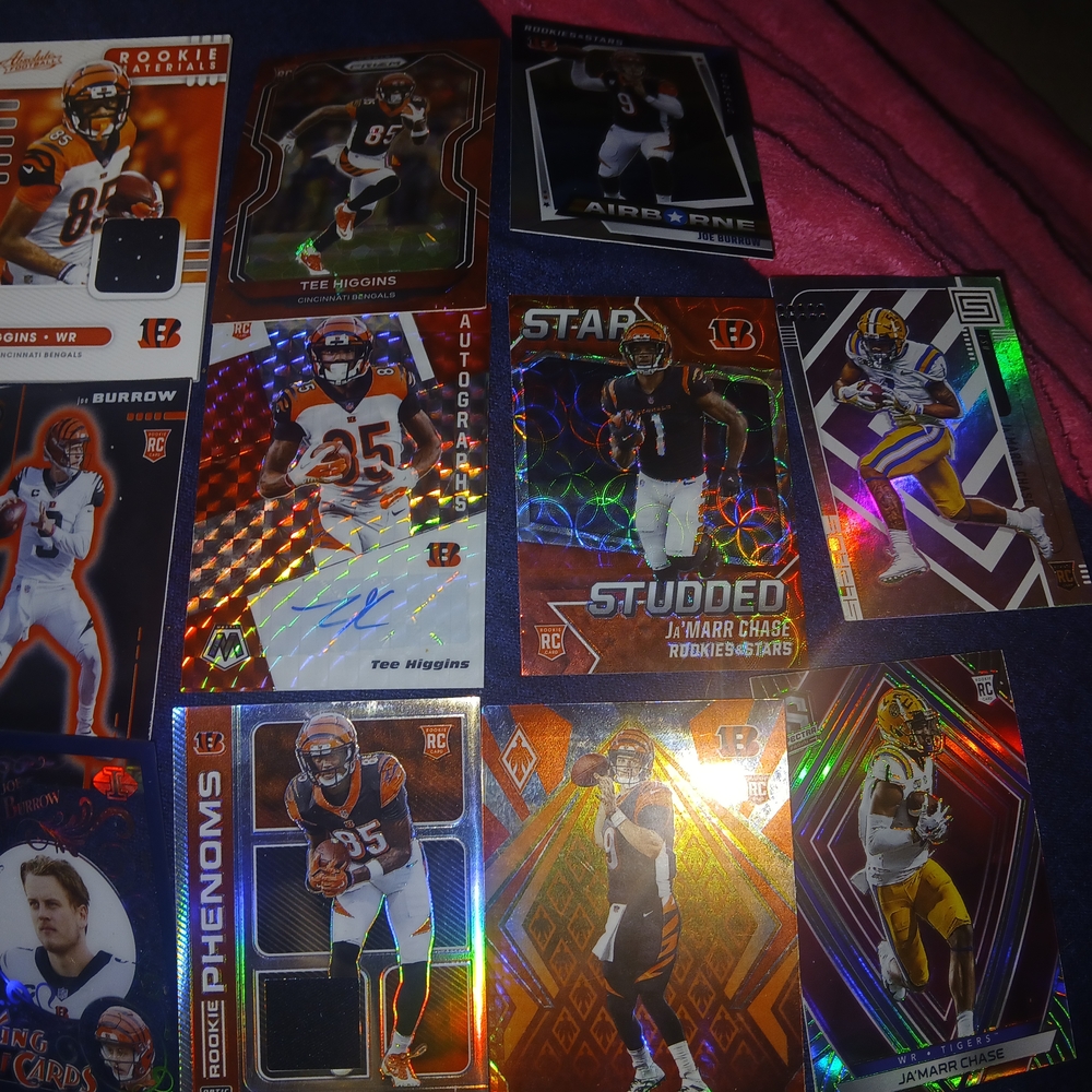 Cincinnati Bengals Football Trading Cards Collection